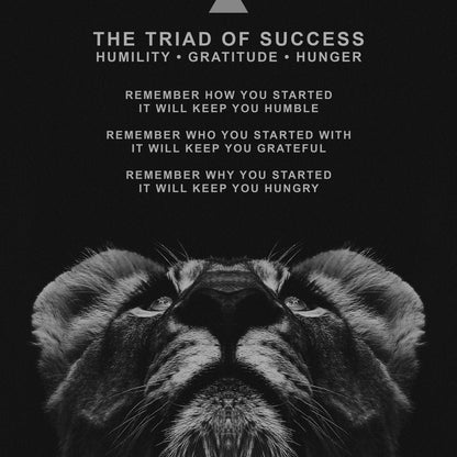 The Triad of Success Canvas Wall Art