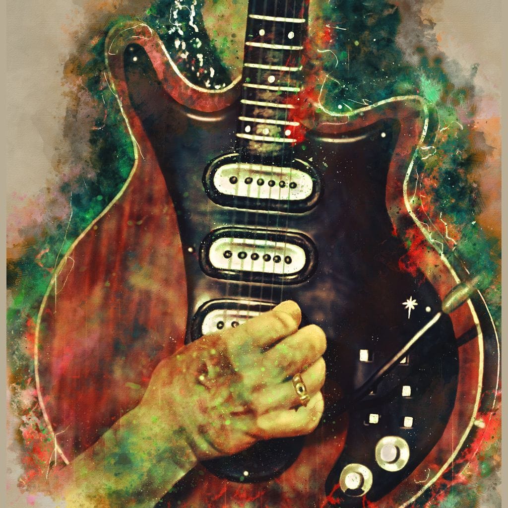 Brian May's Guitar Canvas Wall Art