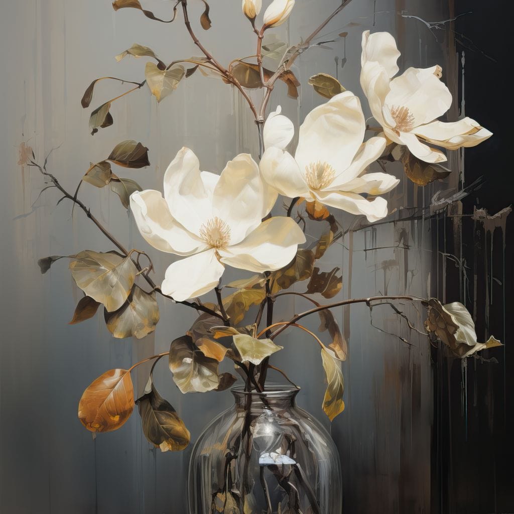 Magnolia Melody Canvas Wall Art