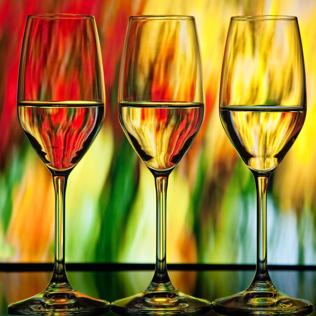 Multicolor Wine Glass Canvas Wall Art