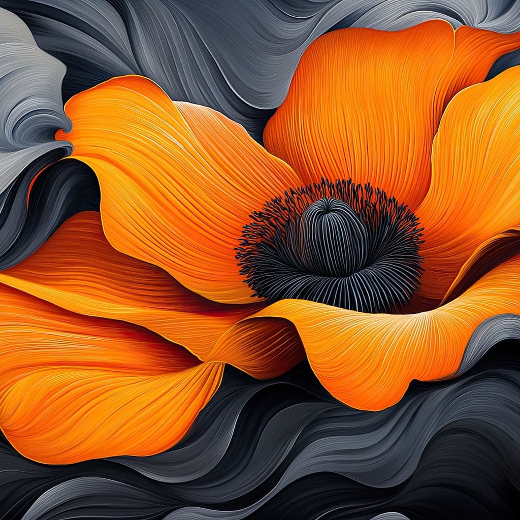 Flameflower Canvas Wall Art