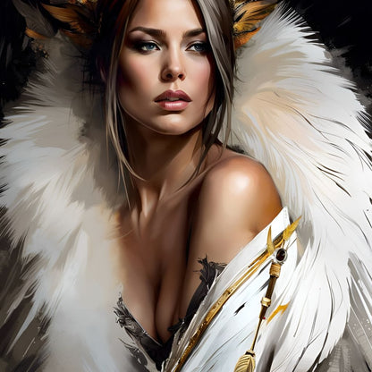 Female Portrait 161 Canvas Wall Art