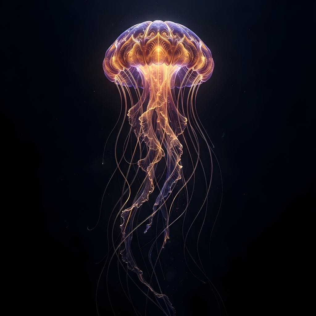 Radiant Deep Abyss Canvas Wall Art