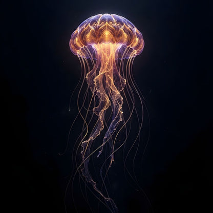 Radiant Deep Abyss Canvas Wall Art