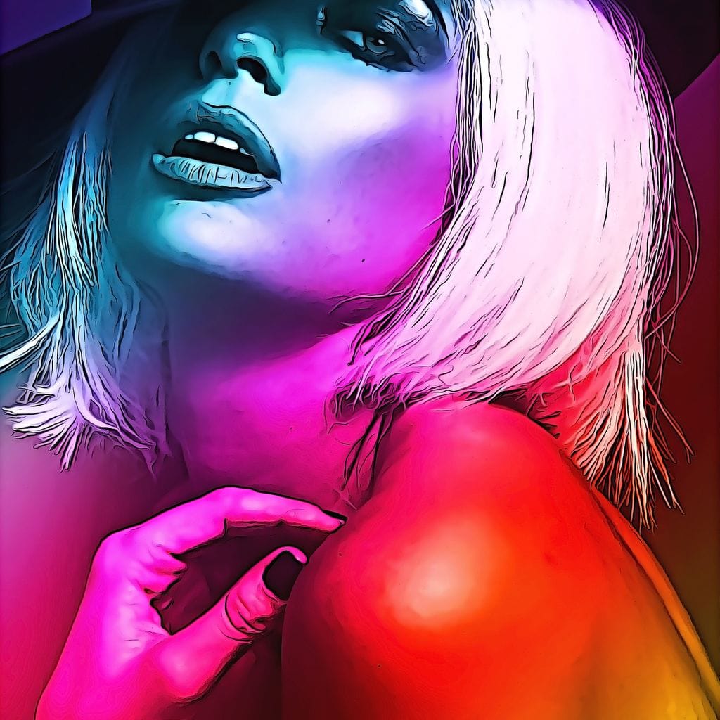 Seductive Blonde 1 Canvas Wall Art