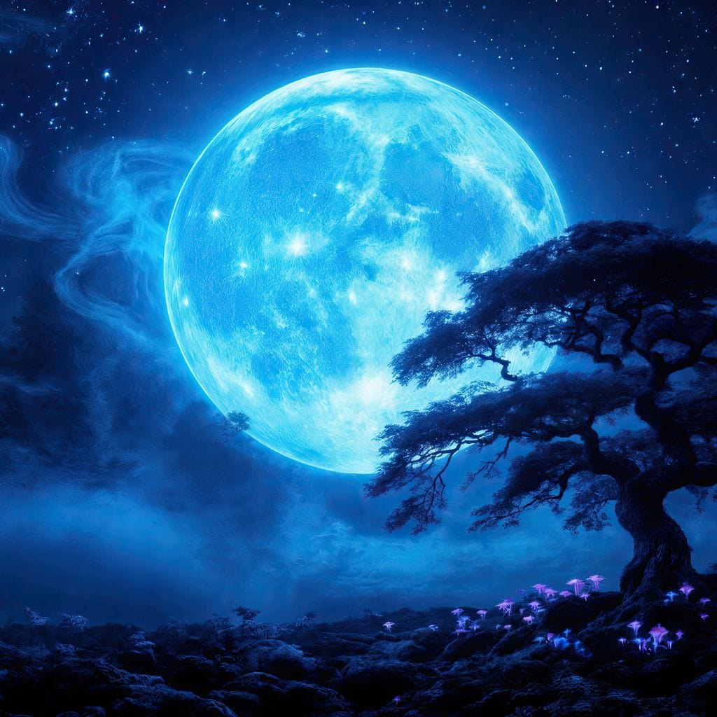 Nocturne in Indigo Canvas Wall Art
