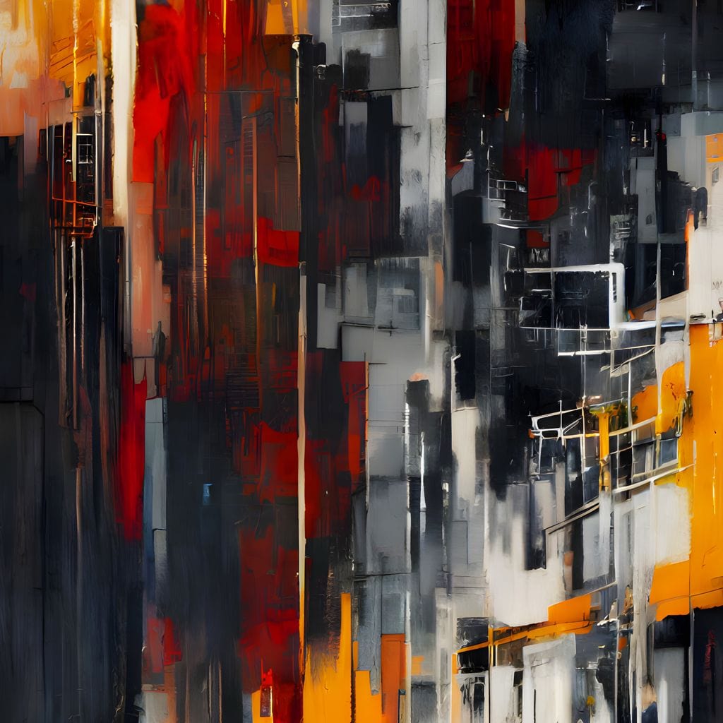 Urban Labyrinth Canvas Wall Art