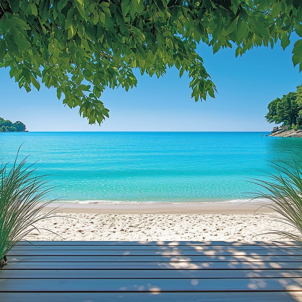Tropical Tranquil Escape Canvas Wall Art