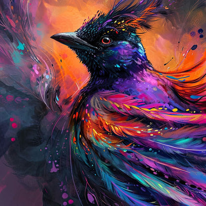 Vibrant Feathered Dreams Canvas Wall Art