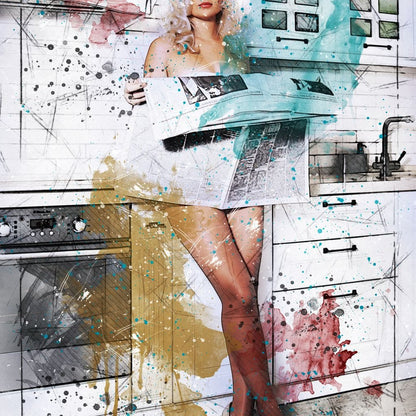 Morning News Canvas Wall Art