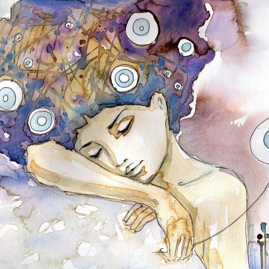Lost in her Dreams Canvas Wall Art