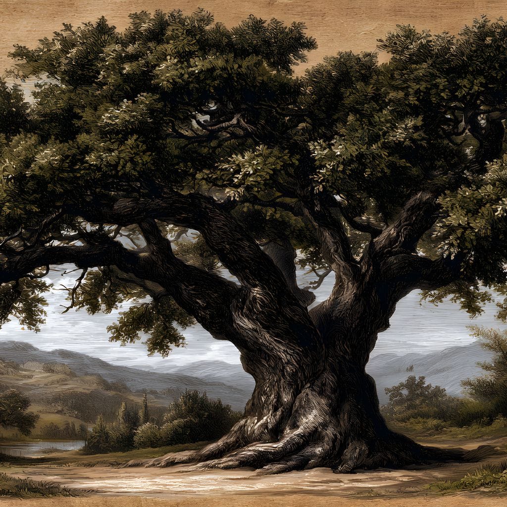 Guardian of the Ancient Hollow Canvas Wall Art
