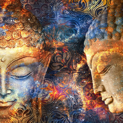 Buddha's Profile Canvas Wall Art