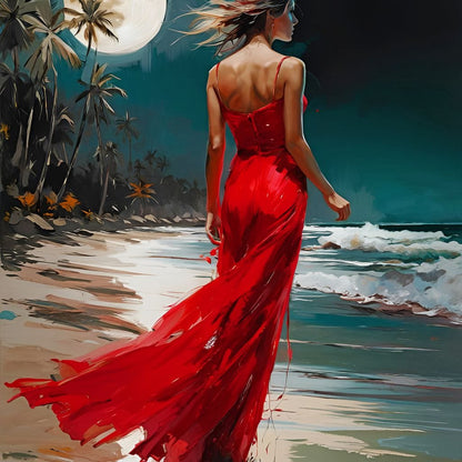 Female Portrait 062 Canvas Wall Art