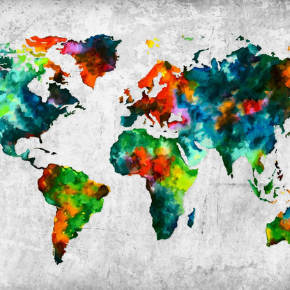 World Map - Mateo Canvas Wall Art
