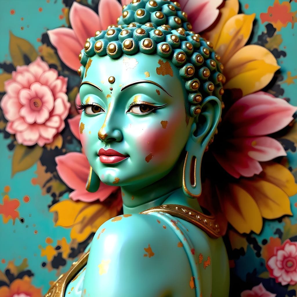 Radiant Petals Tranquility Canvas Wall Art