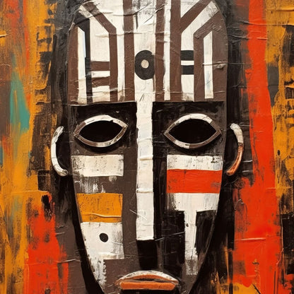 Tribal Mask 13 Canvas Wall Art