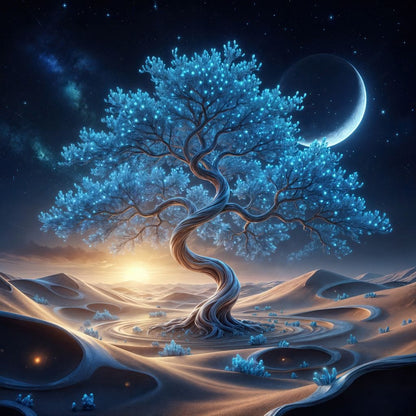 The Celestial Tree Canvas Wall Art
