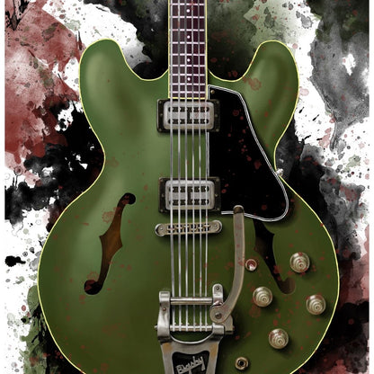 Chris Cornell's Electric Guitar Canvas Wall Art
