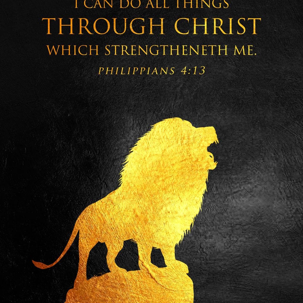 Philippians 4:13 Canvas Wall Art