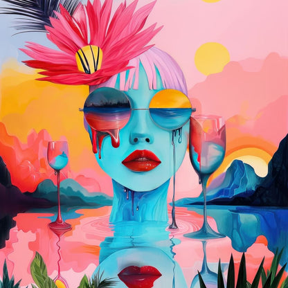 Oasis of Imagination Canvas Wall Art