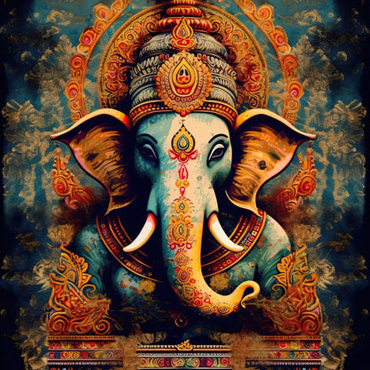 Tranquil Ganesha Canvas Wall Art