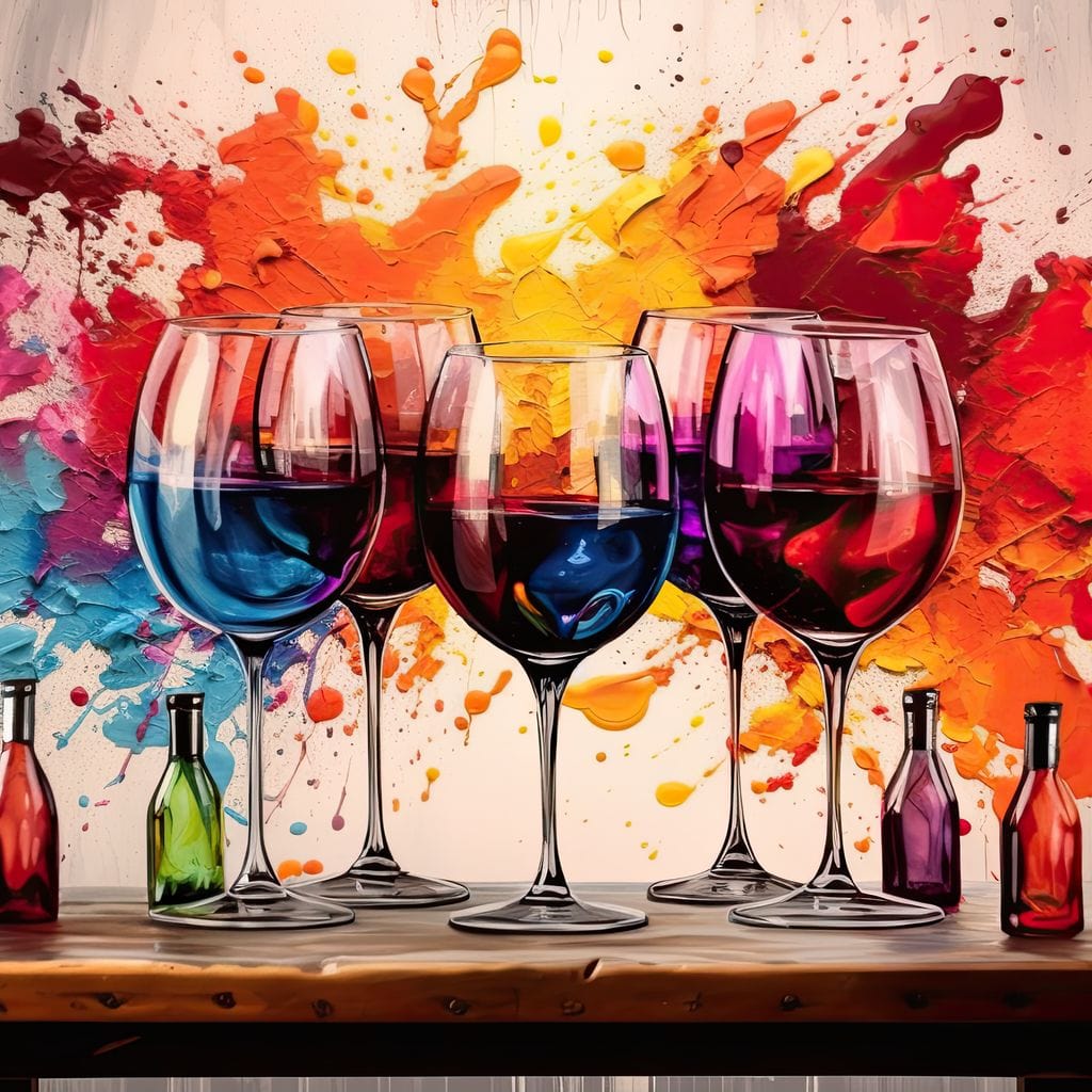 Sommelier's Symphony Canvas Wall Art