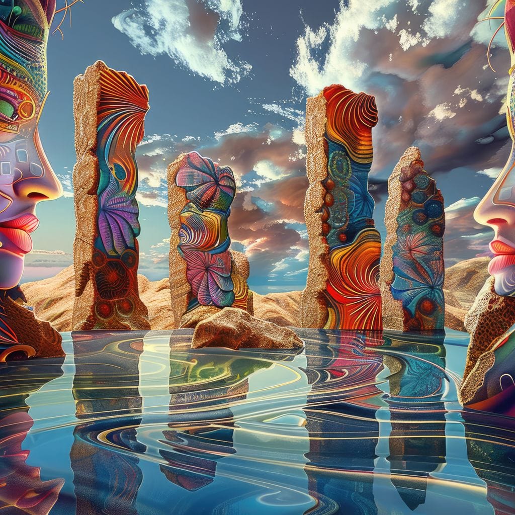 The Guardians of Psychedelia Canvas Wall Art