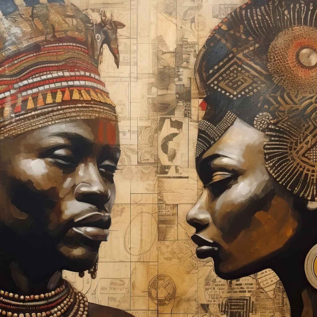 African Portrait Zithembe Canvas Wall Art