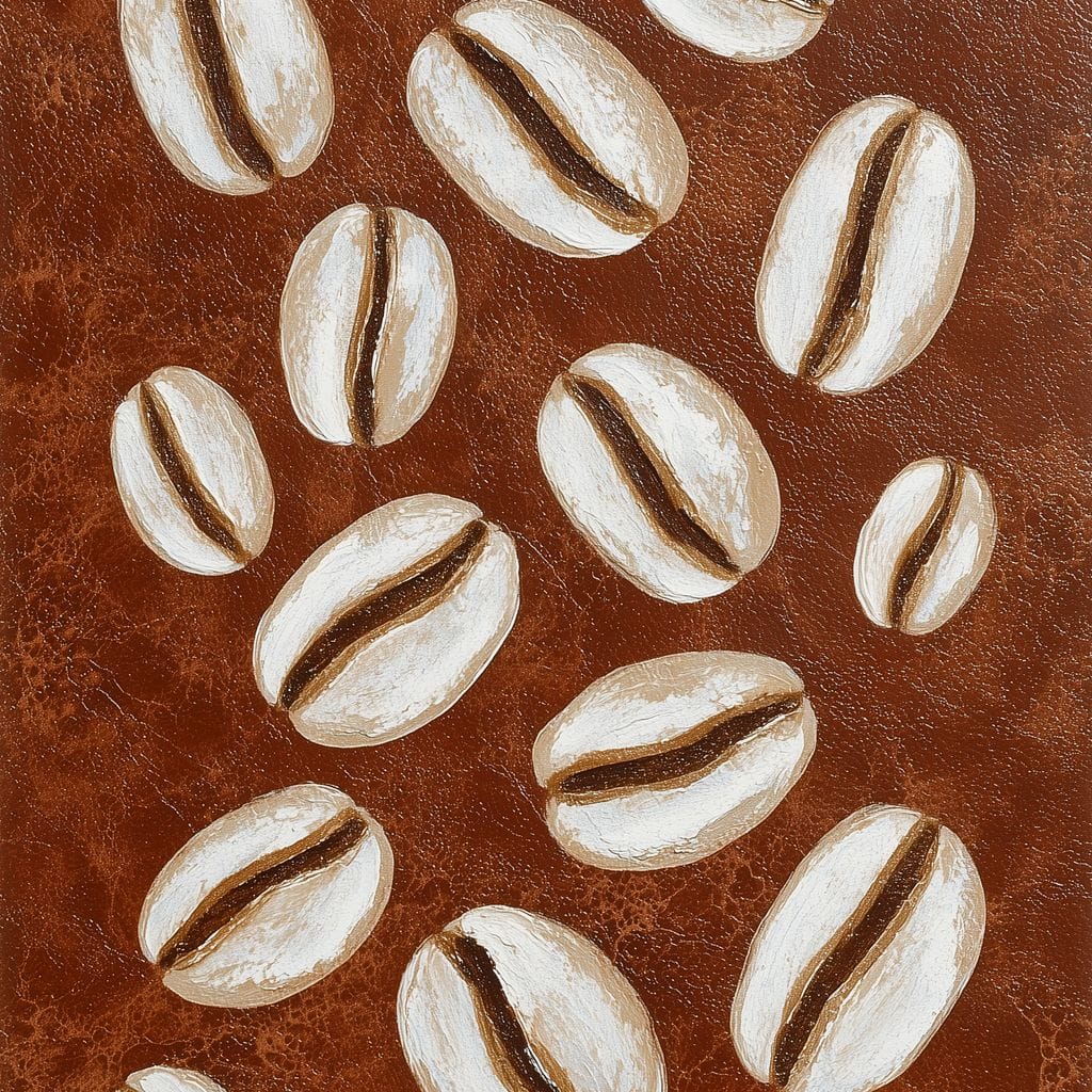 Coffee Beans Brown Background Canvas Wall Art