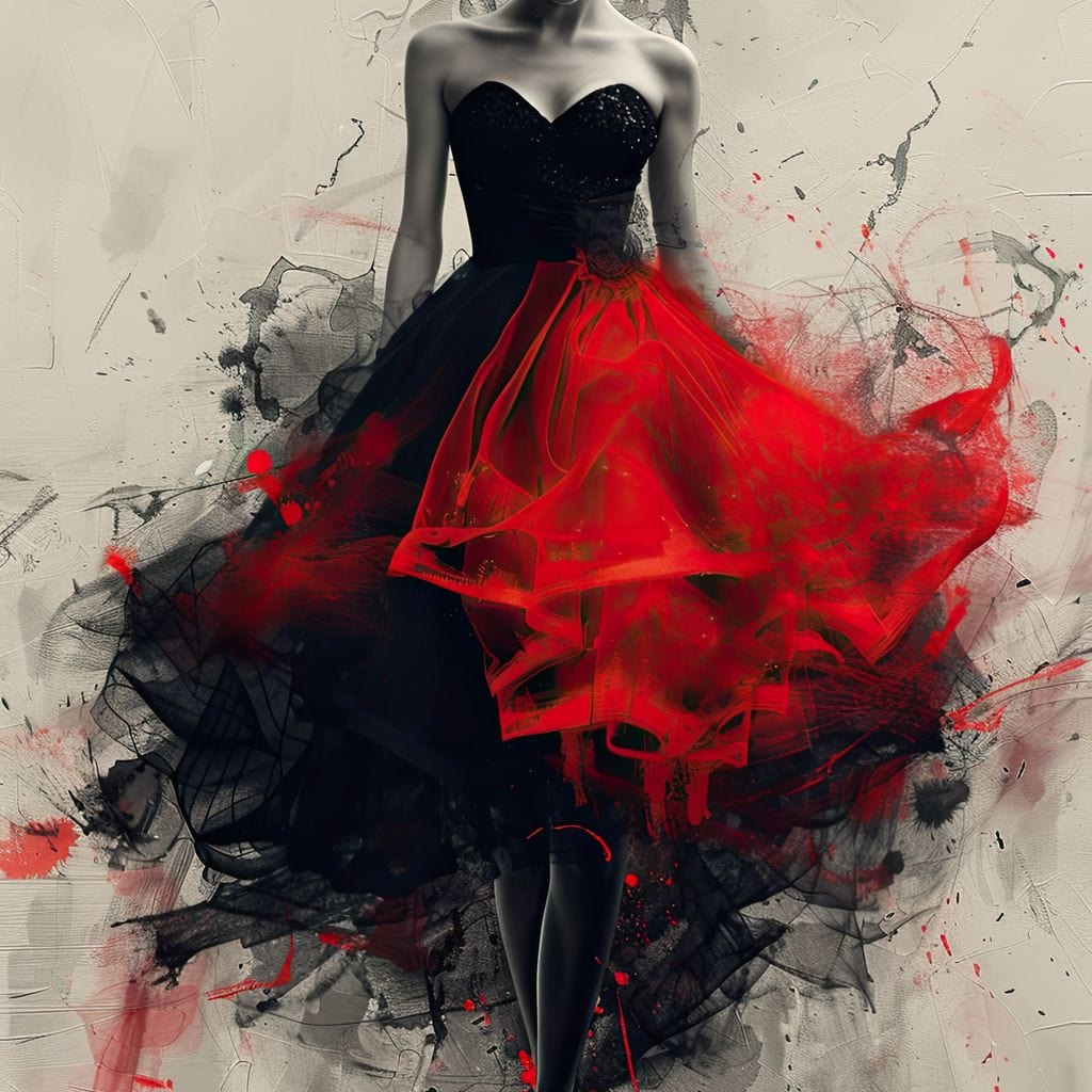Flame of the Midnight Dance Canvas Wall Art