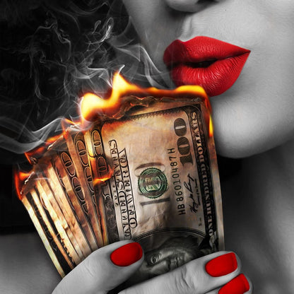 Flame Kissed Canvas Wall Art