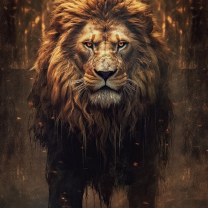 Lion of the Lord's Throne Canvas Wall Art