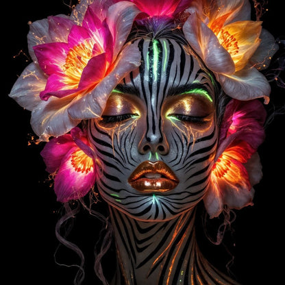 The Blooming Shaman Canvas Wall Art