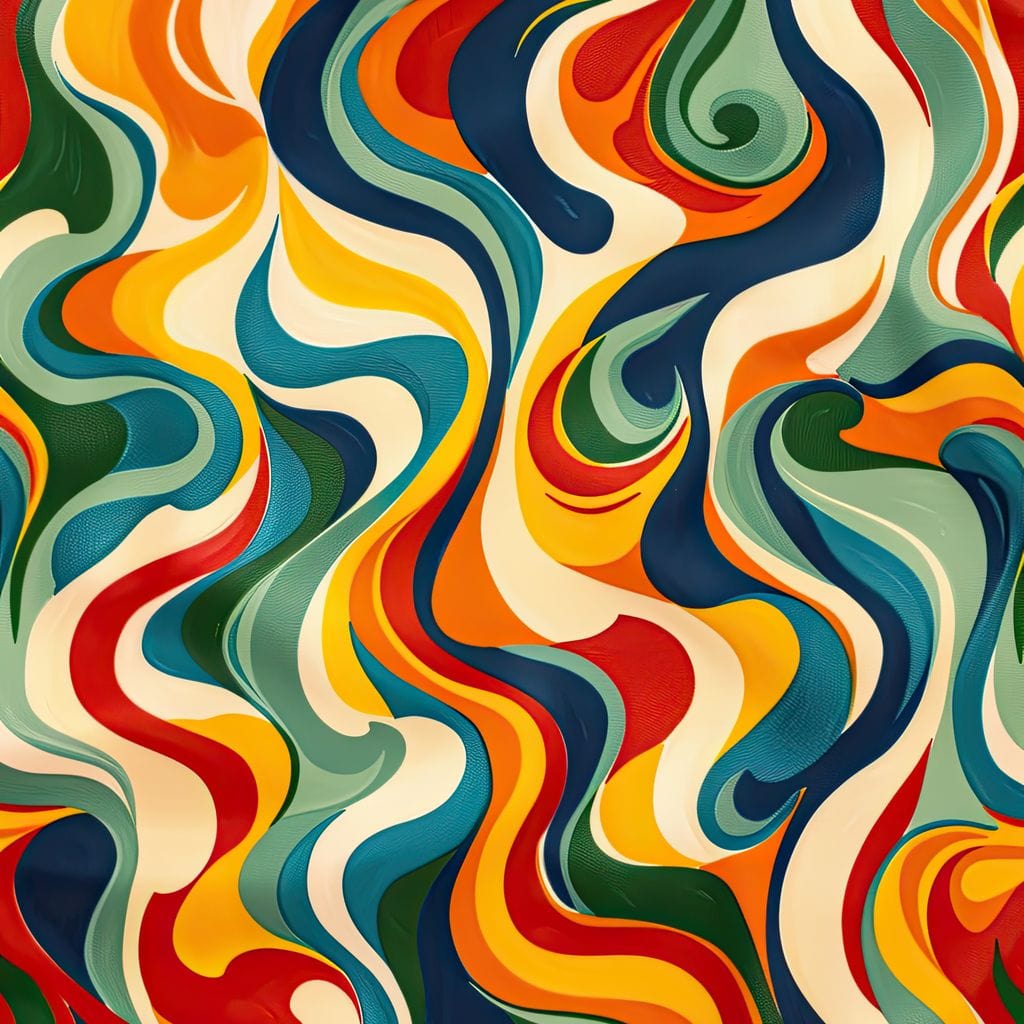 Vibrant Harmony Flow Canvas Wall Art