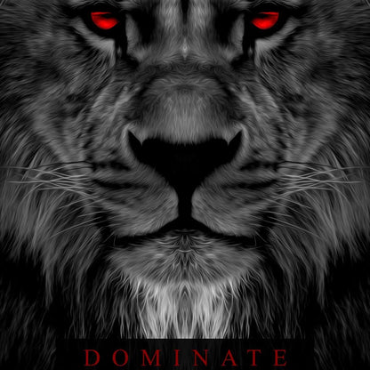Dominate Lion Canvas Wall Art
