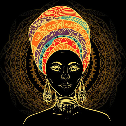 Colorful Turban Canvas Wall Art