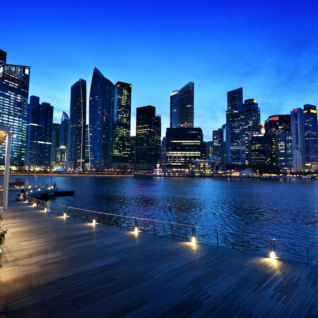 Singapore Skyline Canvas Wall Art