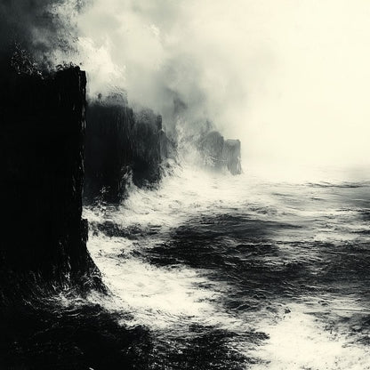 Black Shores Canvas Wall Art