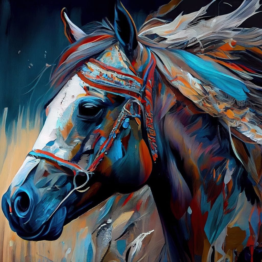Cherokee Horse 4 Canvas Wall Art