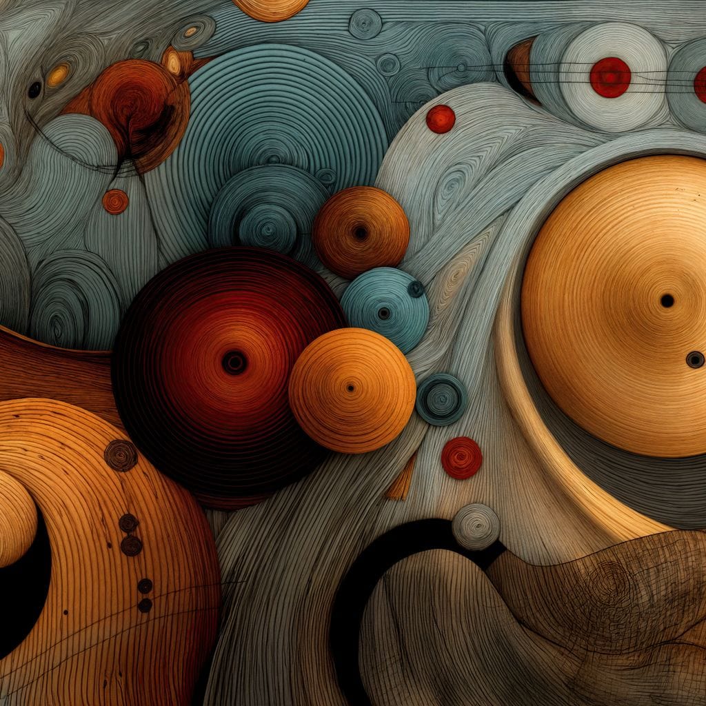 Microcosm Swirl Canvas Wall Art