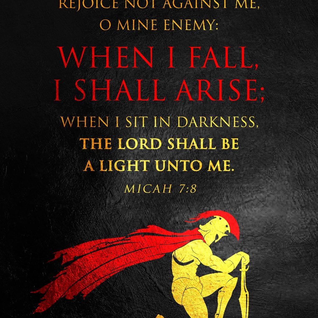 Micah 7:8 Canvas Wall Art