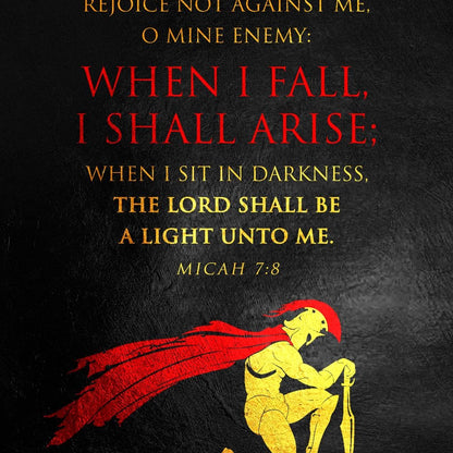 Micah 7:8 Canvas Wall Art