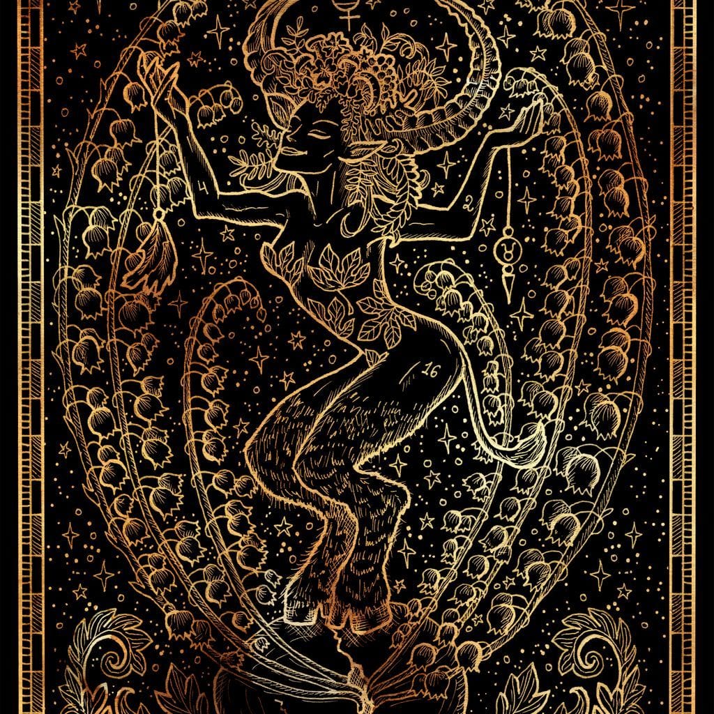 Zodiac sign Taurus Canvas Wall Art