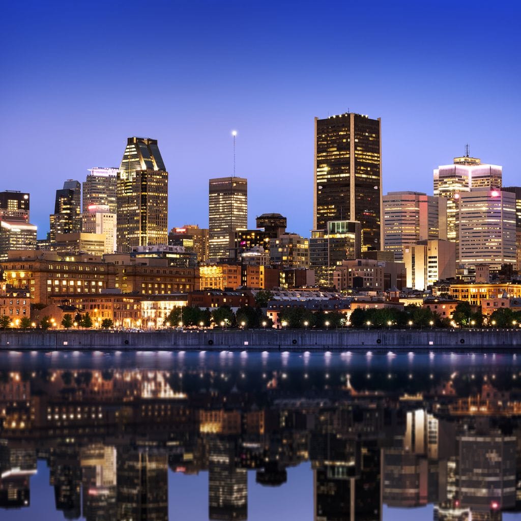 Montreal Skyline Canvas Wall Art