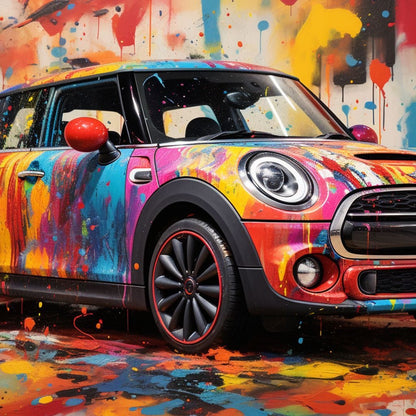 Mini Coop Canvas Wall Art