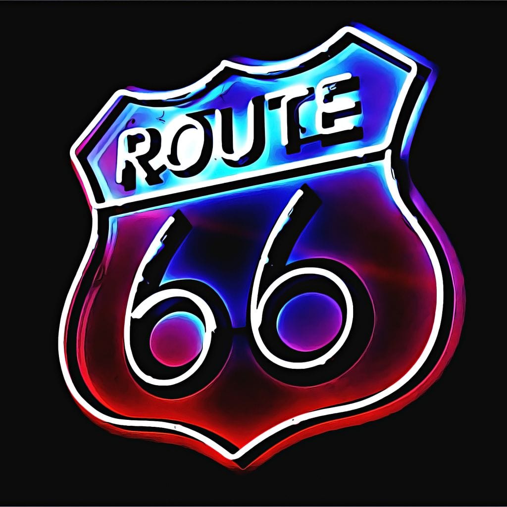 Route 66 Canvas Wall Art