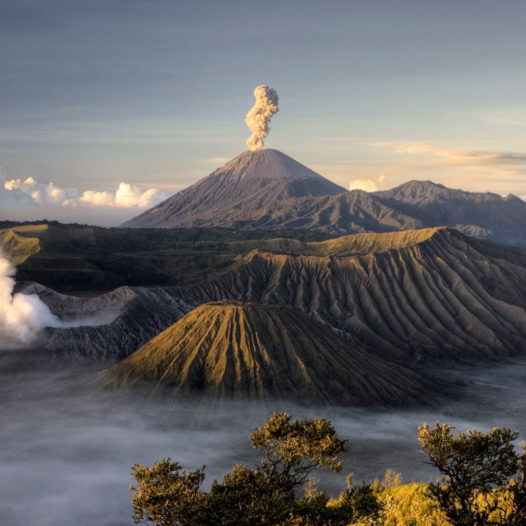 Bromo Volcano Canvas Wall Art