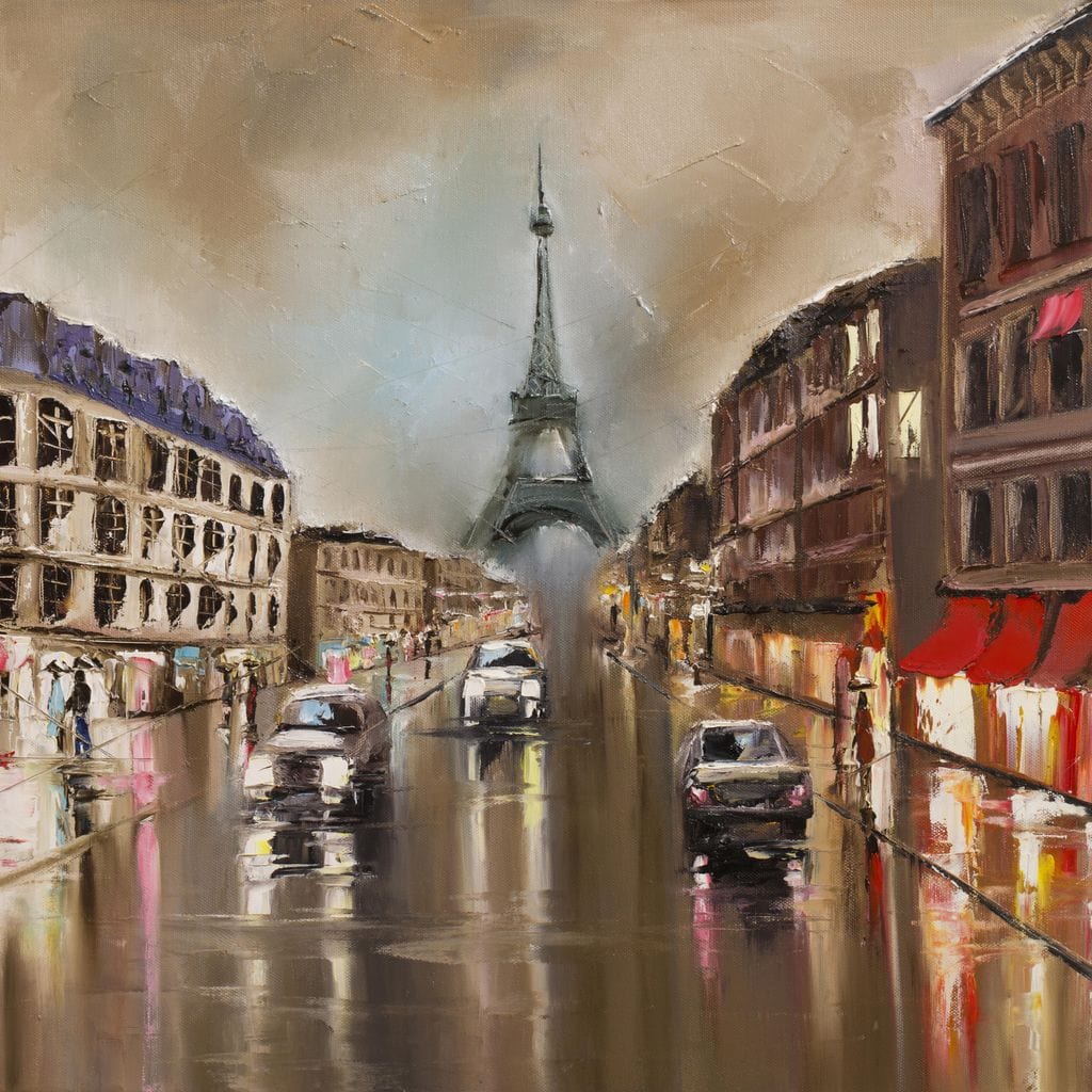 French Avenue Canvas Wall Art