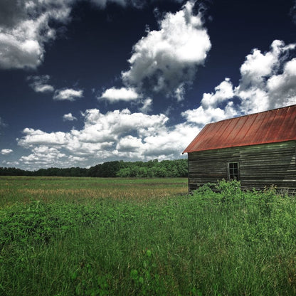 Old Barn in the Field Canvas Wall Art